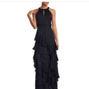 Xscape Evening Gown - Navy Blue - Size 14
